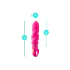 Blush Aria Amazing AF Twisted Silicone Vibrator With Loop Handle -Adult Product Store blush aria amazing af 4 spectrum boutique