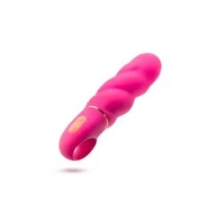 Blush Aria Amazing AF Twisted Silicone Vibrator With Loop Handle