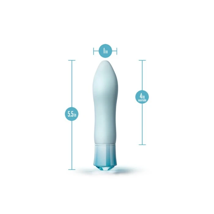 Blush Oh My Gem Ardor Rechargeable Warming Silicone Tapered Tip Vibrator - Image 2