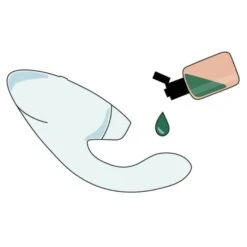 Womanizer Duo 2 Rabbit Style Air Pressure Stimulator And Vibrator -Adult Product Store duo howto illu 1