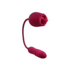 Evolved Wild Rose Rechargeable Dual-Ended Silicone Thrusting Egg & Flicking Tongue Vibrator -Adult Product Store evolved wild rose 3 spectrum boutique