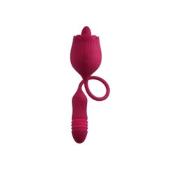 Evolved Wild Rose Rechargeable Dual-Ended Silicone Thrusting Egg & Flicking Tongue Vibrator -Adult Product Store evolved wild rose 4 spectrum boutique