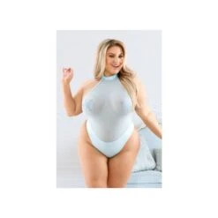 Fantasy Lingerie Play Stay Frosty Teddy, Skirt, Pasties & Headband Set -Adult Product Store fantasy lingerie play stay frosty 5 spectrum boutique