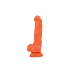 Blush Neo Elite 7.5 Inch Dual Density Silicone Suction Cup Dildo With Balls