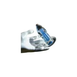 Gender X Electric Blue Rechargeable Vibrating Remote Control Teardrop Butt Plug -Adult Product Store gender x electric blue plug 3 spectrum boutique