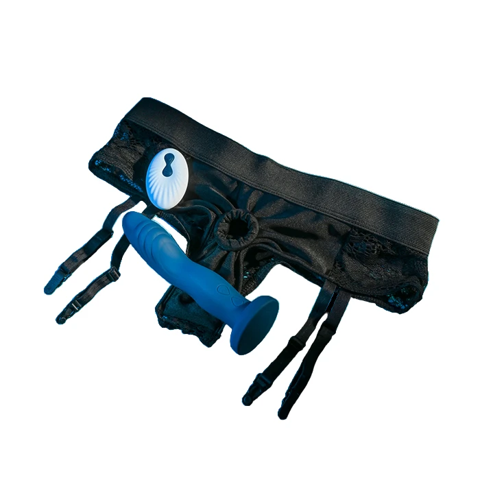 Gender X Sweet Snuggle Up Dual Motor Remote Control Vibrator And Underwear Strap-On Harness Kit