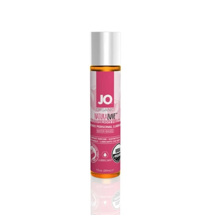 System Jo JO USDA Organic Natural Strawberry Flavored Water Based Lubricant