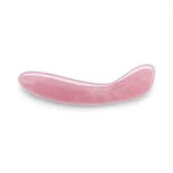 Le Wand Crystal G Wand Rose Quartz Curved Dildo