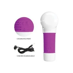 Pretty Love 7 Function Rechargeable Super Powerful Massage Gun Style Vibrating Massager -Adult Product Store pretty love massager 3 spectrum boutique