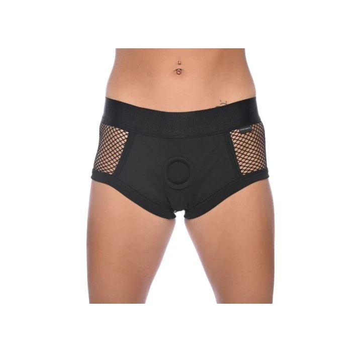 Sportsheets Em.Ex. Fit Fishnet Strap-On Underwear Style Harness - Image 2
